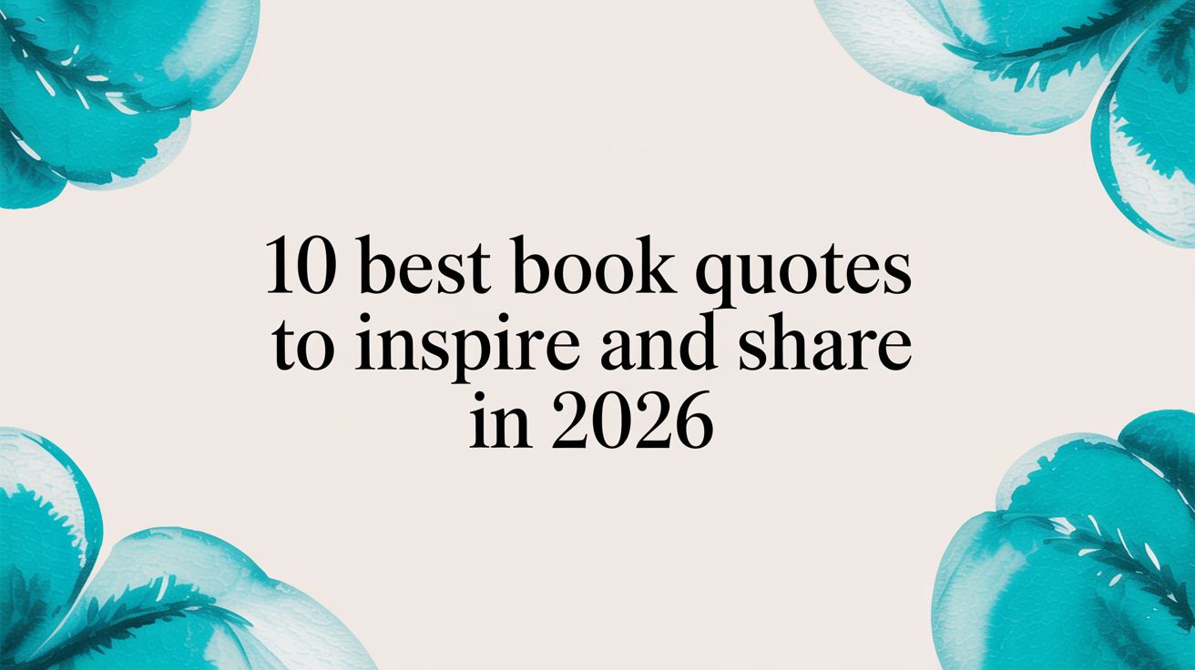 10 Best Book Quotes to Inspire and Share in 2026