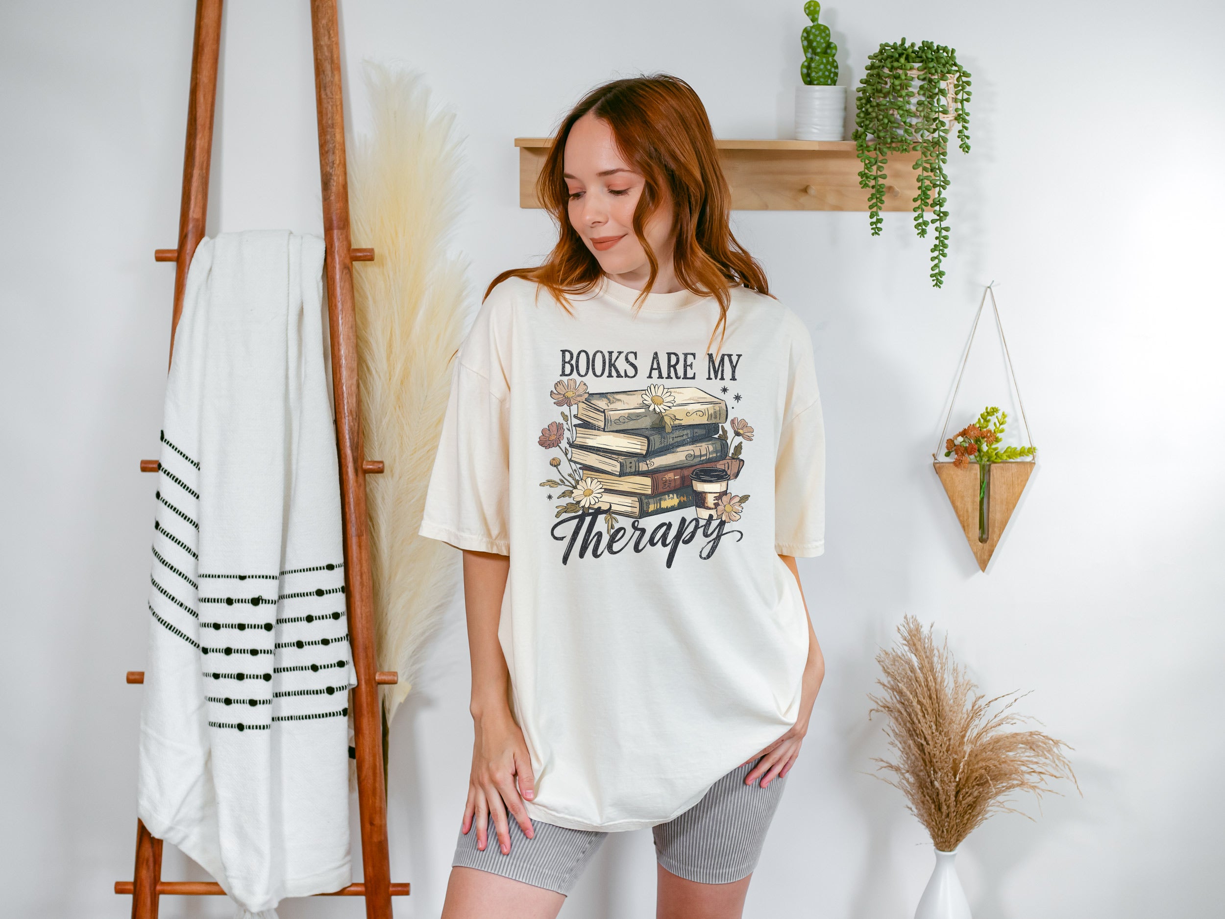 Books are Therapy Vintage