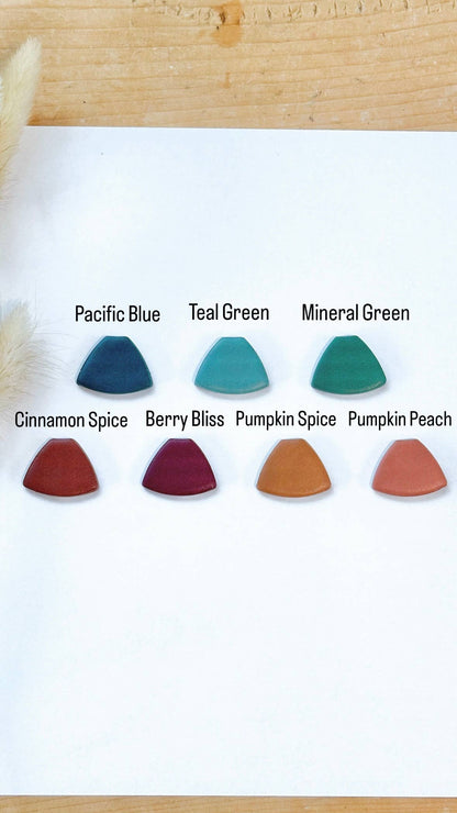 Peachy Heart Studs