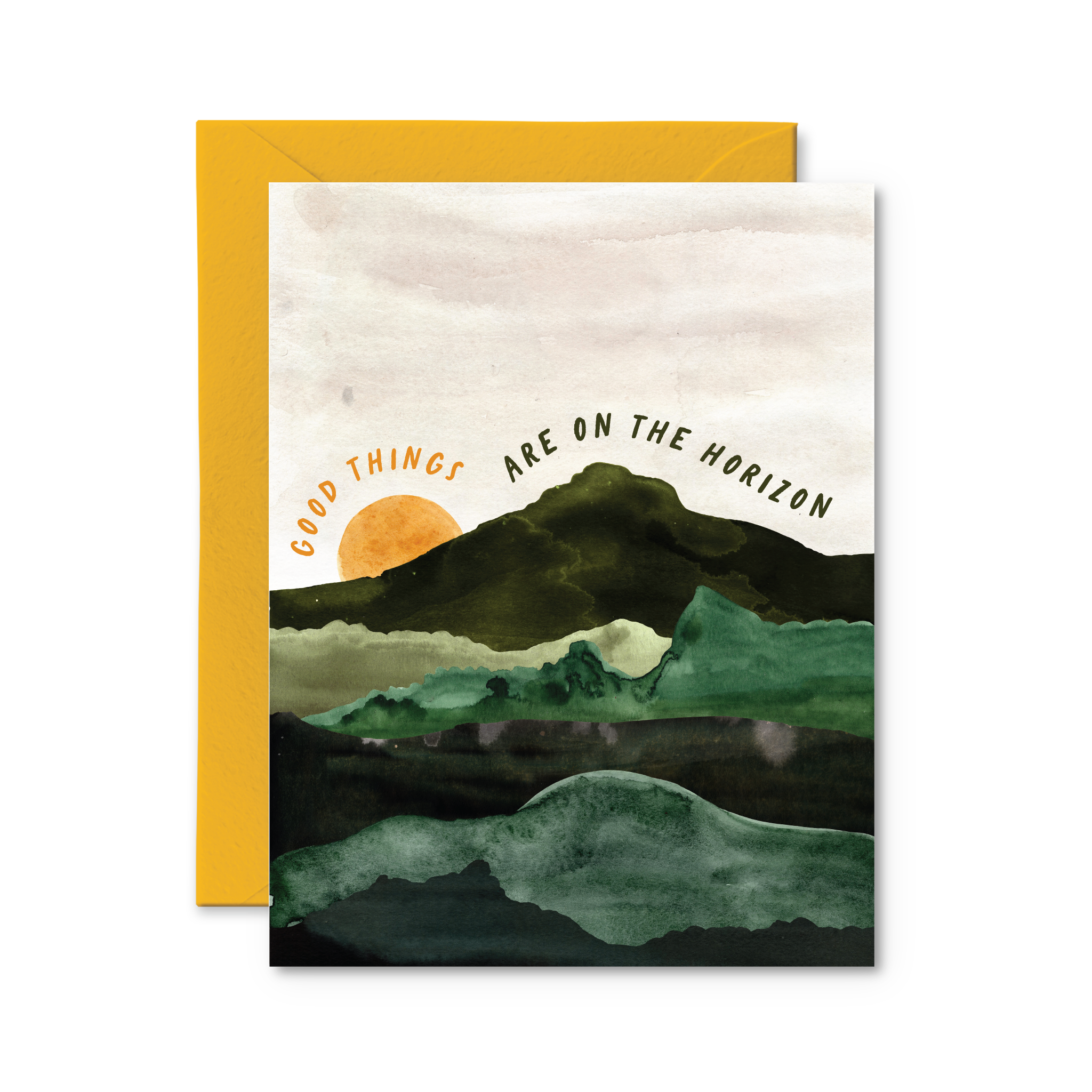 Good Things Are On The Horizon - Cute Thinking Of You Card