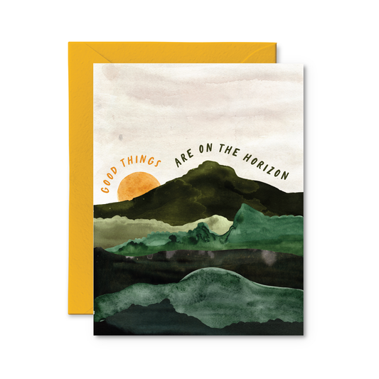 Good Things Are On The Horizon - Cute Thinking Of You Card