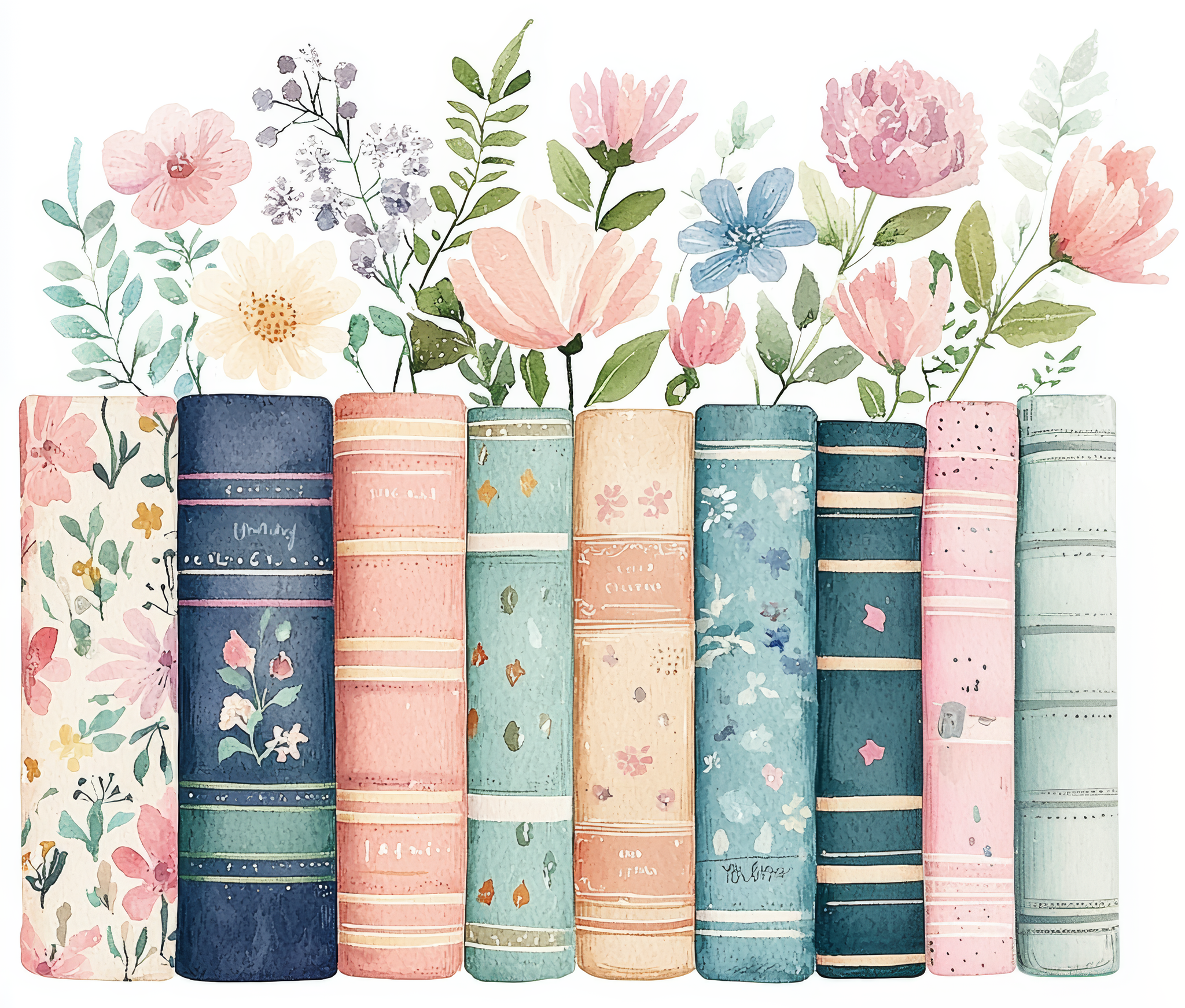 Floral Bookish Tumbler
