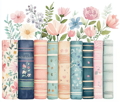 Floral Bookish Tumbler