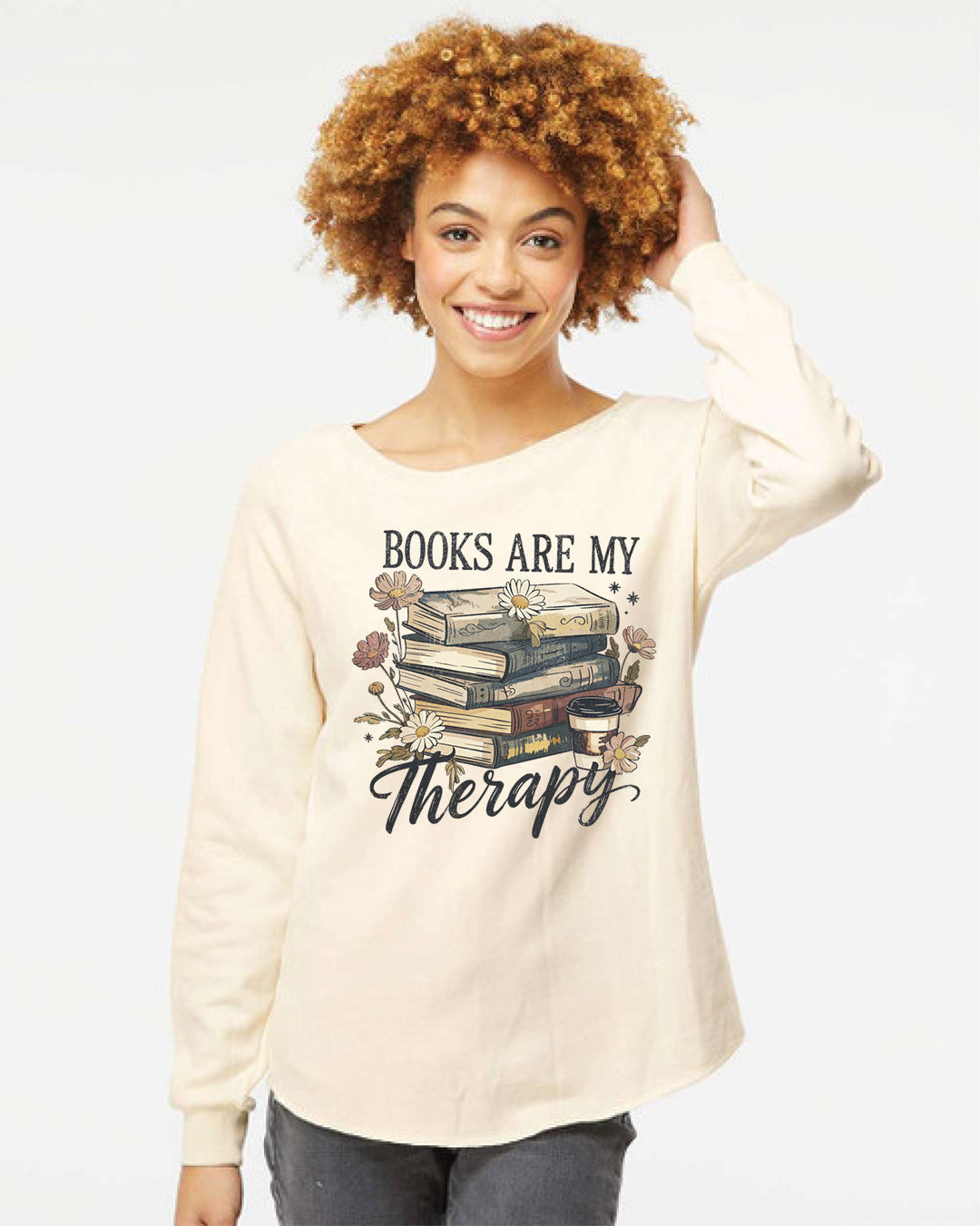 Books are Therapy Vintage