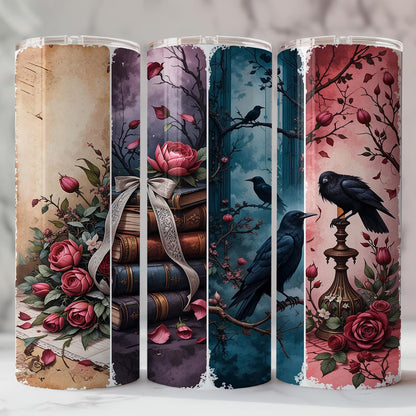 Crows & Roses Book Tumbler