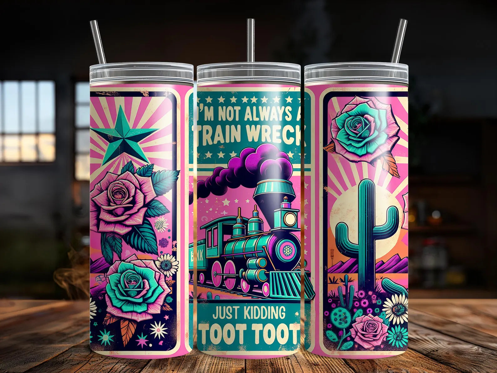 I'm Not Always a Train Wreck Tumbler