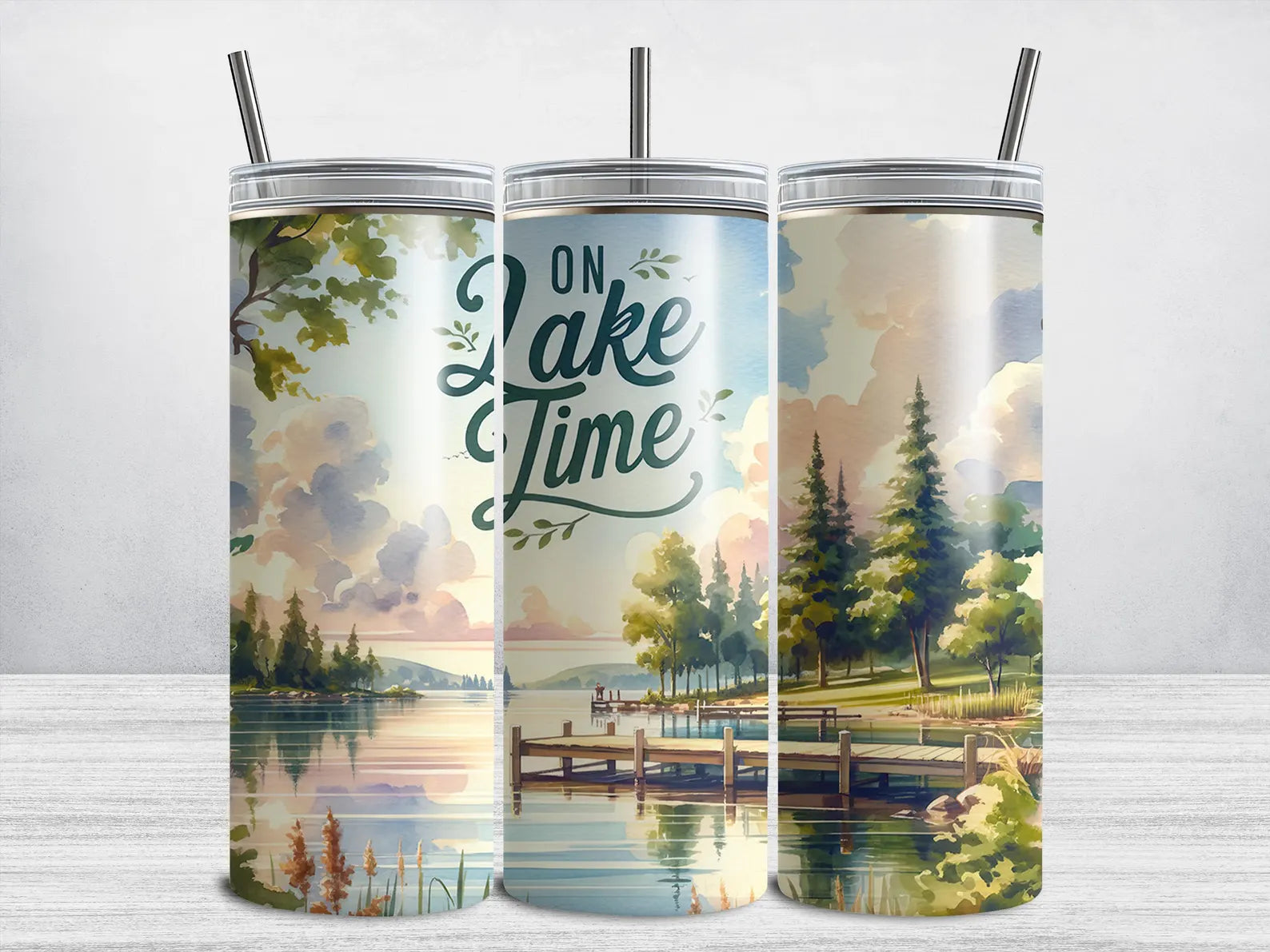 On Lake Time Tumbler