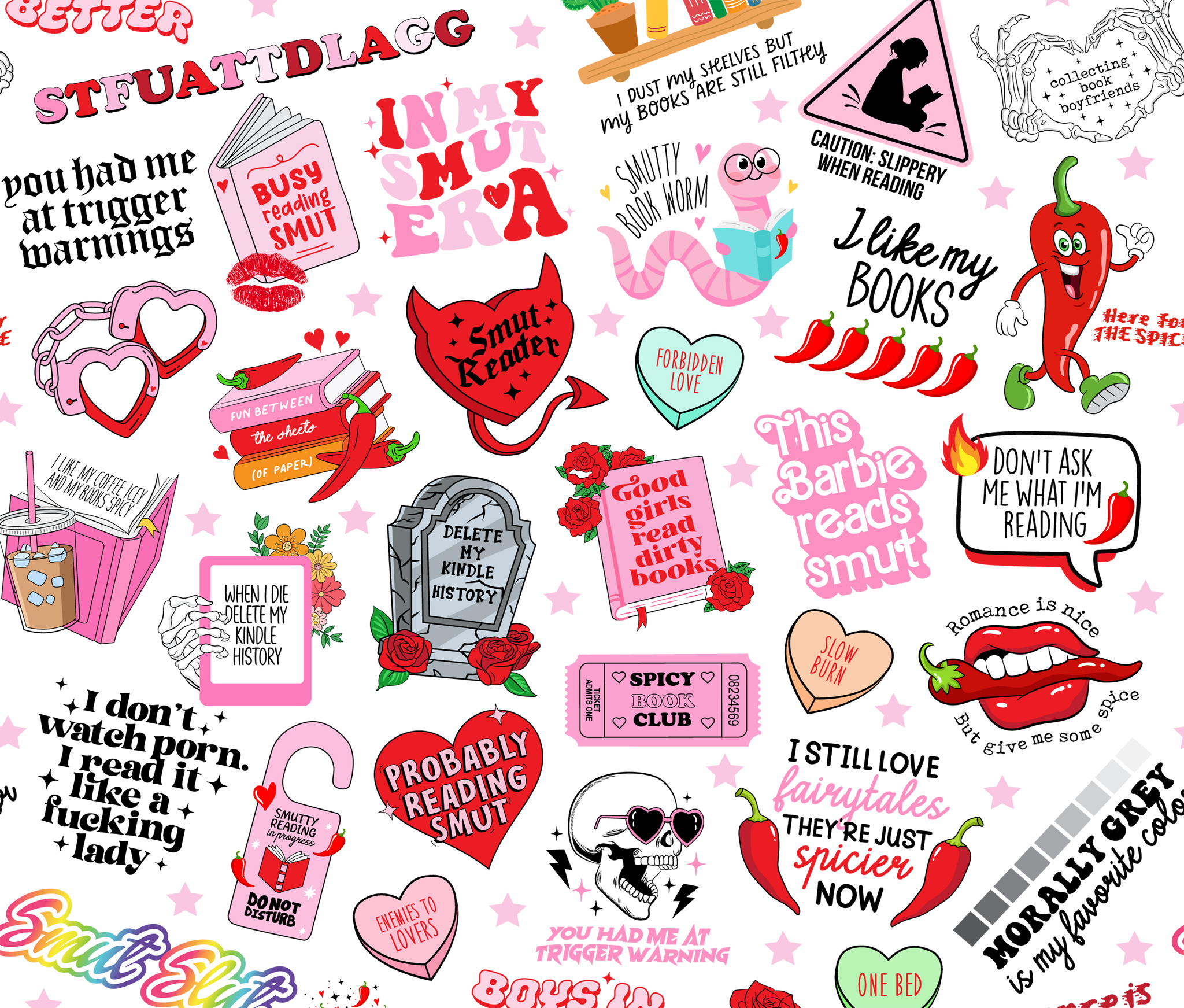 Smut Lover Stickers Tumbler