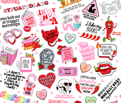 Smut Lover Stickers Tumbler