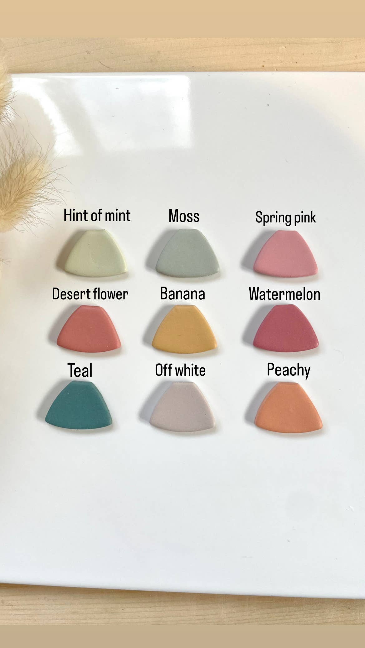 Peachy Heart Studs