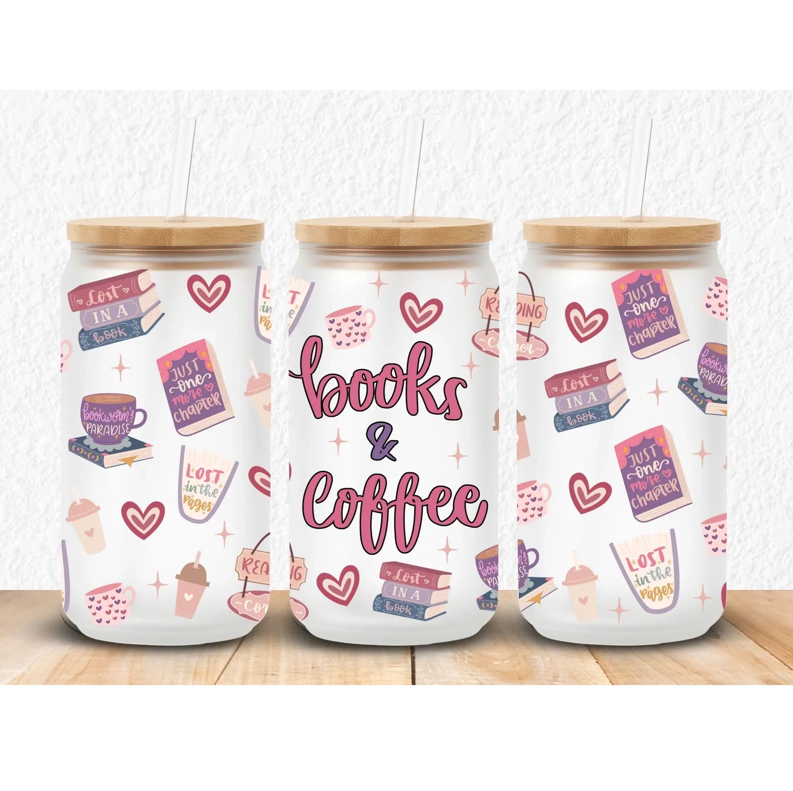 Books & Coffee Beer Glass