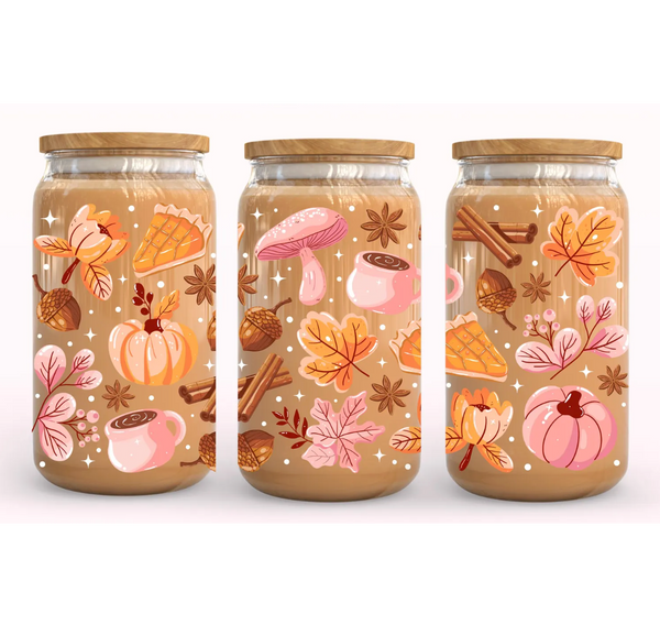 Fall Aesthetic Beer Glass
