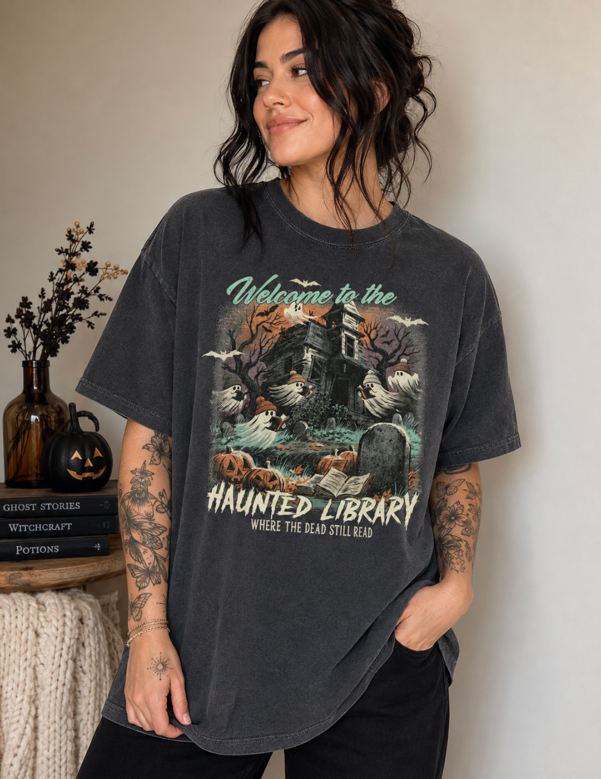 Haunted Library Graveyard