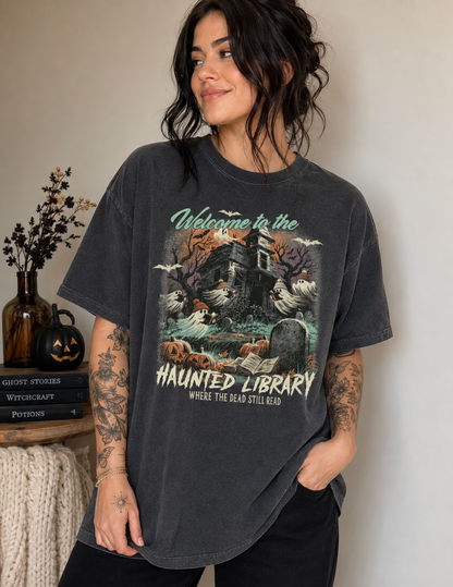 Haunted Library Graveyard