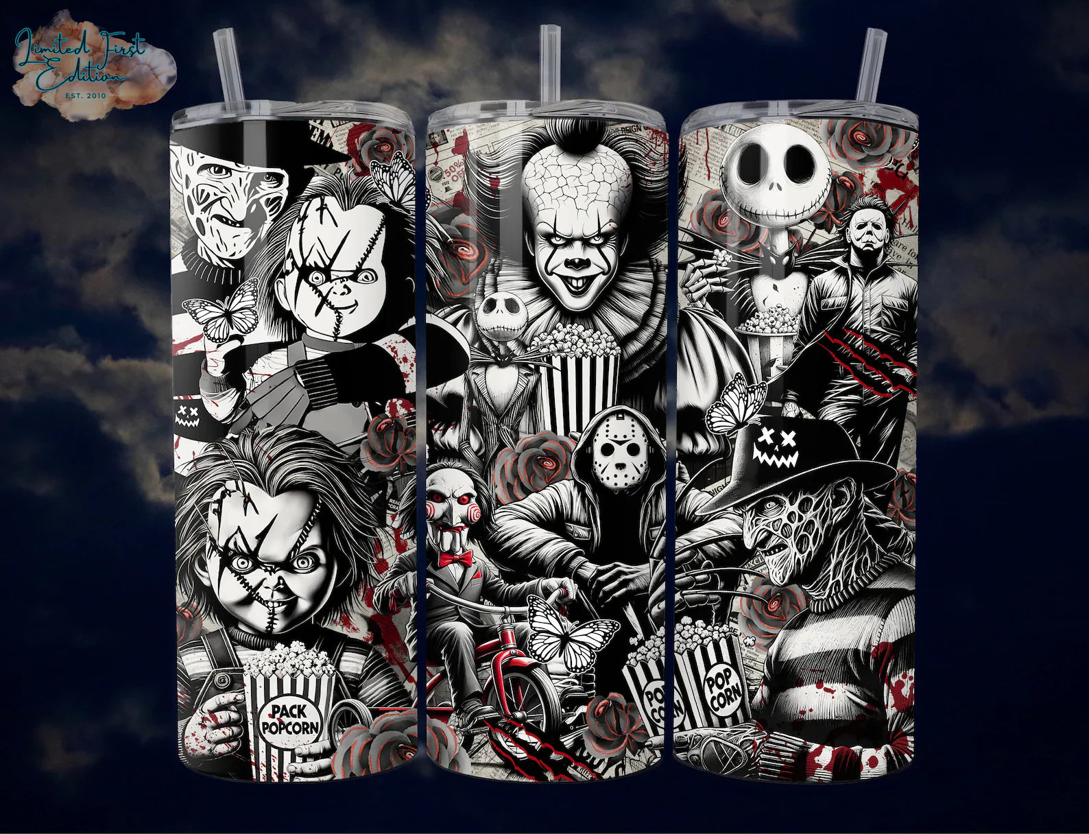 Horror Boys BW Tumbler