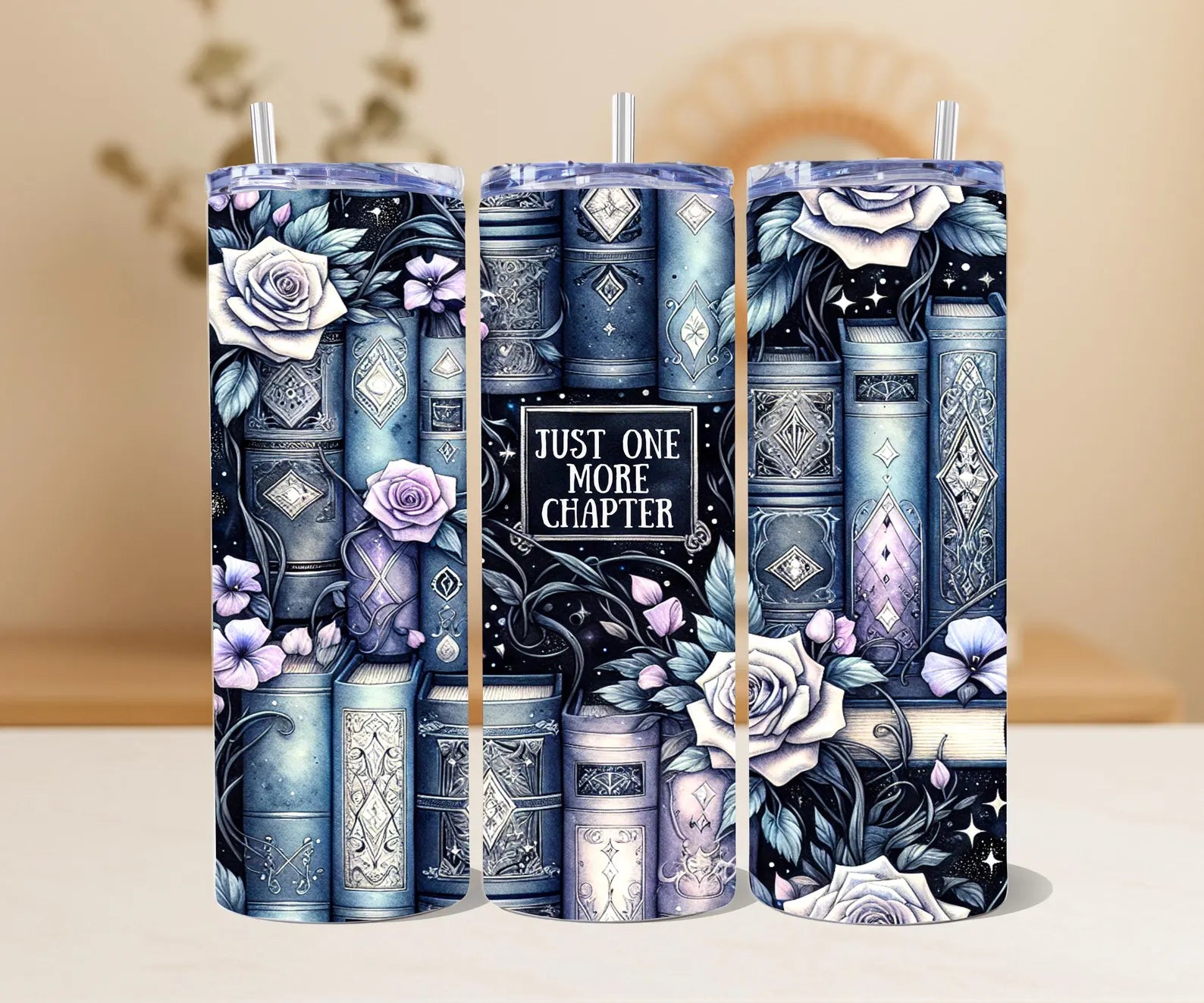 Just One More Chapter Tumbler