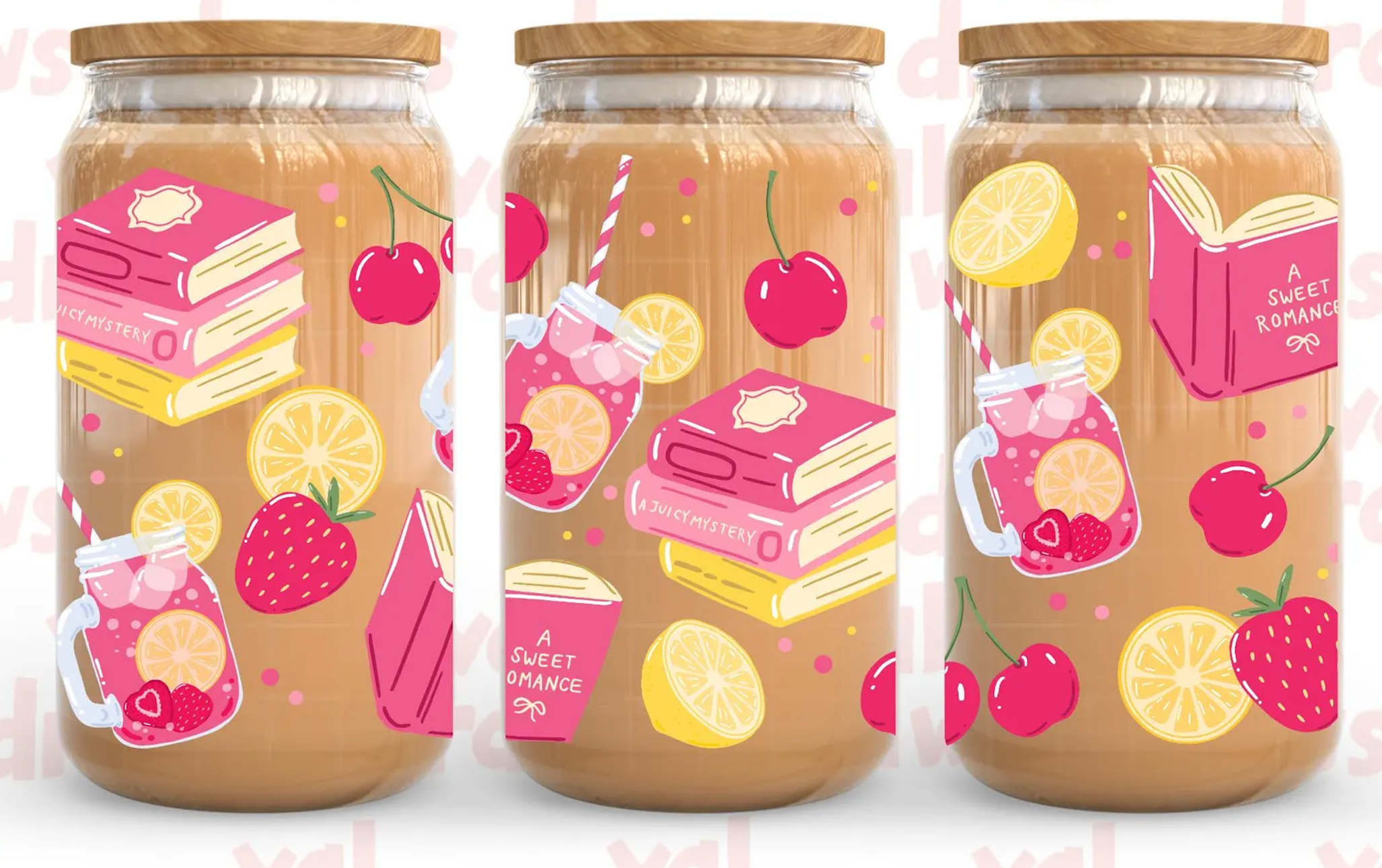 Pink Lemonade Beer Can Glass